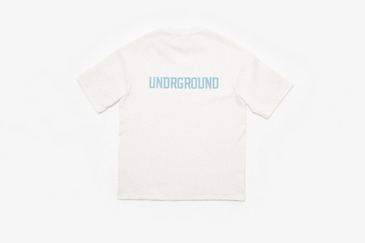 ORIGIN TEE- (WHITE/CLOUD BLUE)