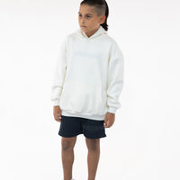 Kids White/Cream " Moving In Silence " Hoodie