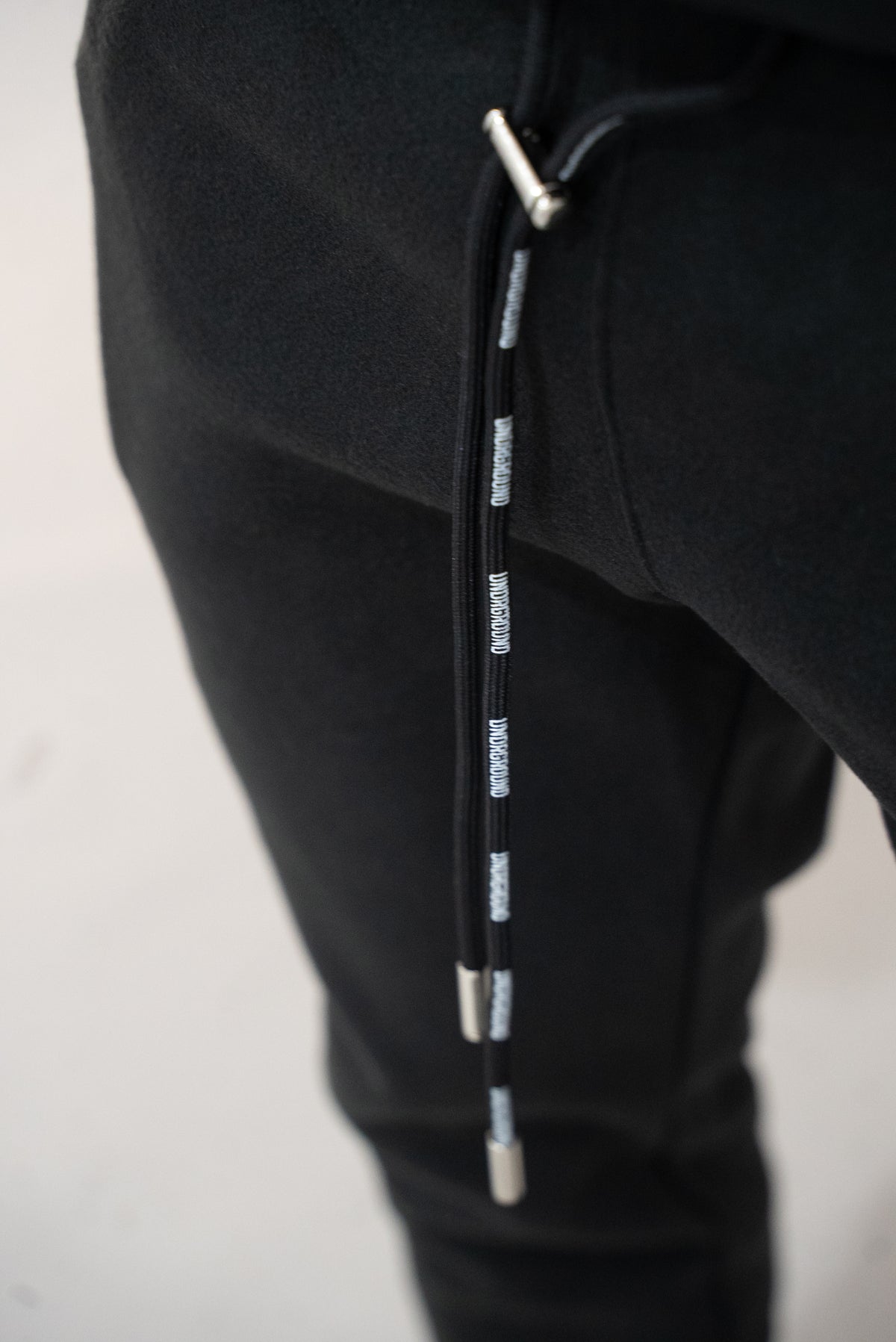 Black Trackpants " Moving In Silence " Collection