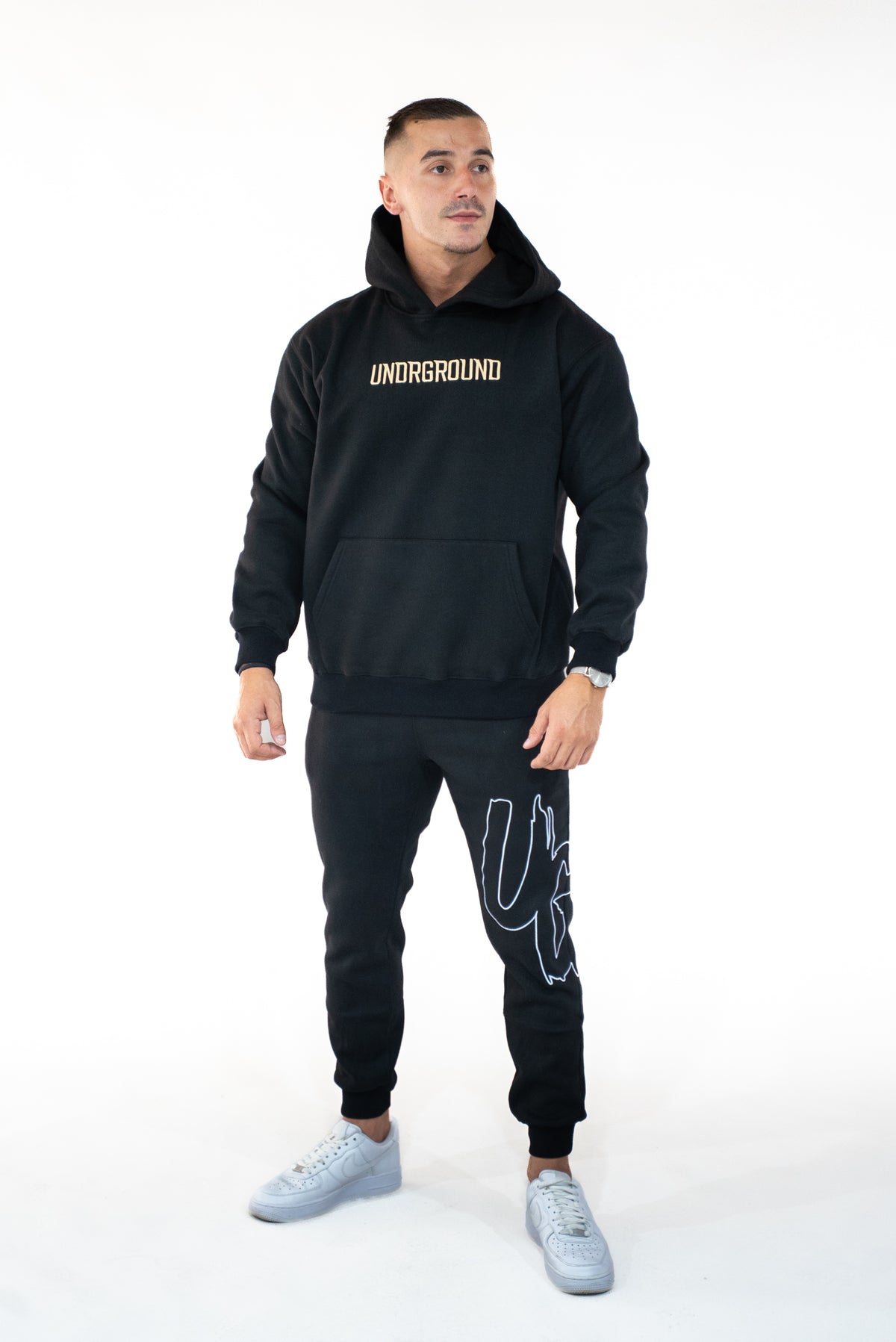 Black/White Trackpants " Moving In Silence " Collection