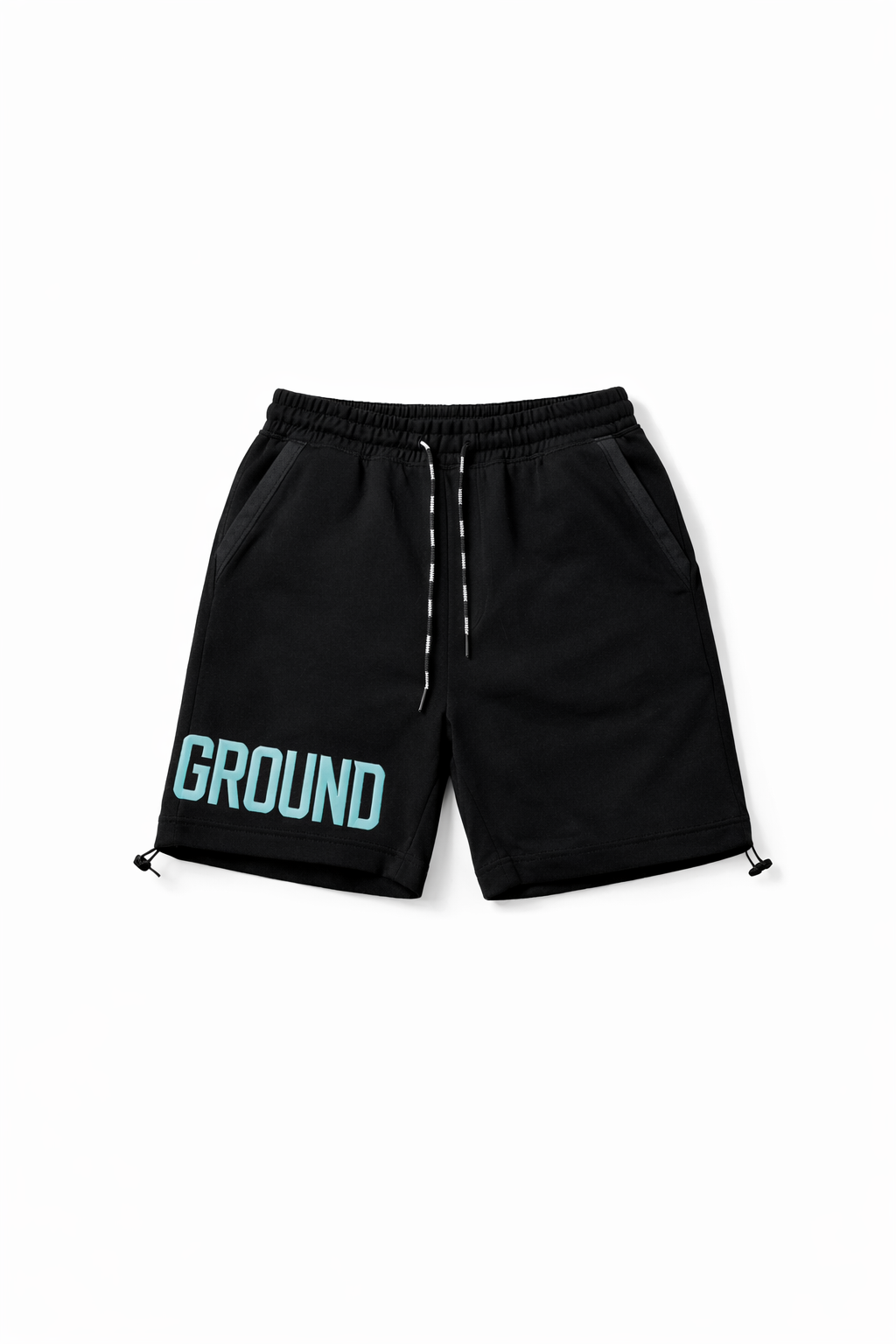 EMPIRE SHORTS- (BLACK/TIFFANY)