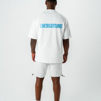 Empire Street Shorts- Grey/White