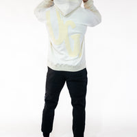 Cream/Off White Hoodie " Moving In Silence " Collection