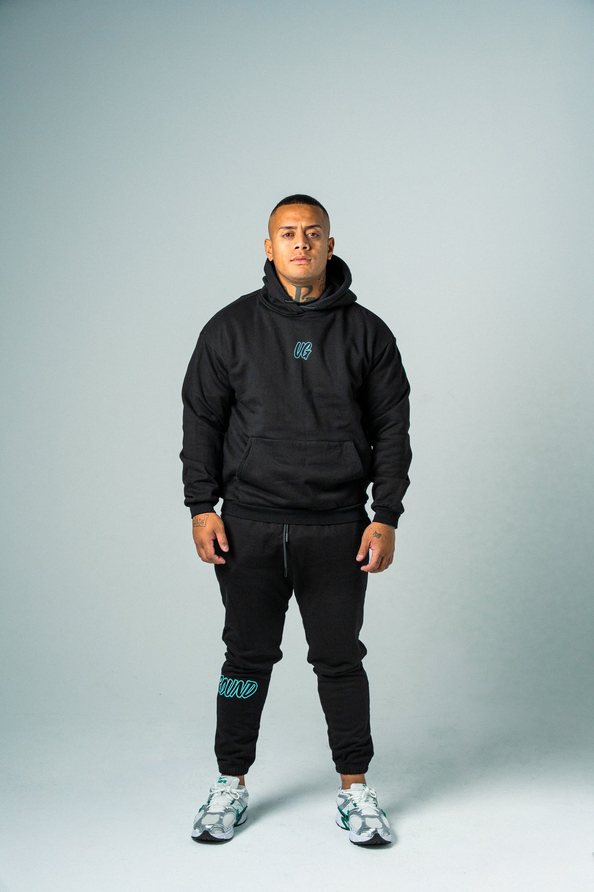HYPE TRACKPANTS BLACK/TIFFANY