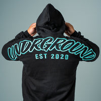 Hype Hoodie Black/Tiffany