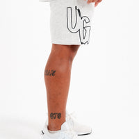 CODE OF SILENCE SHORTS - WHITE MARL
