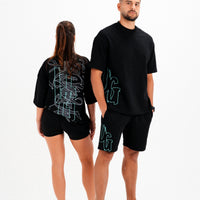 MI VIDA LOCA TEE (BLACK/TIFFANY)