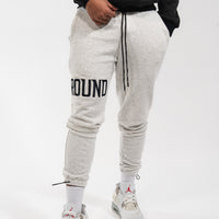 Grey 3D Embroidered Trackpants