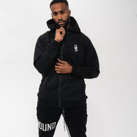 3D Embroidered Zip Up Hoodie