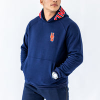 Navy x Red Hoodie