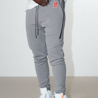 Tapered Joggers Grey/White
