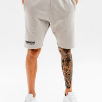 Cotton Shorts x Taupe/Black