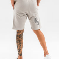 Cotton Shorts x Taupe/Black