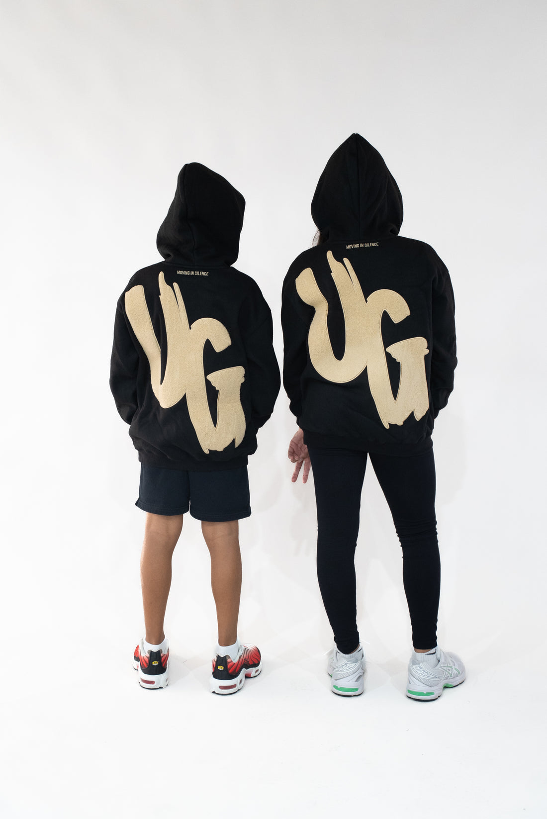 Kids Black/Tan Hoodie "Moving In Silence " Collection