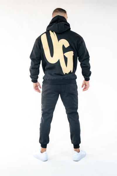 Black & Tan Hoodie ' Moving In Silence" Collection