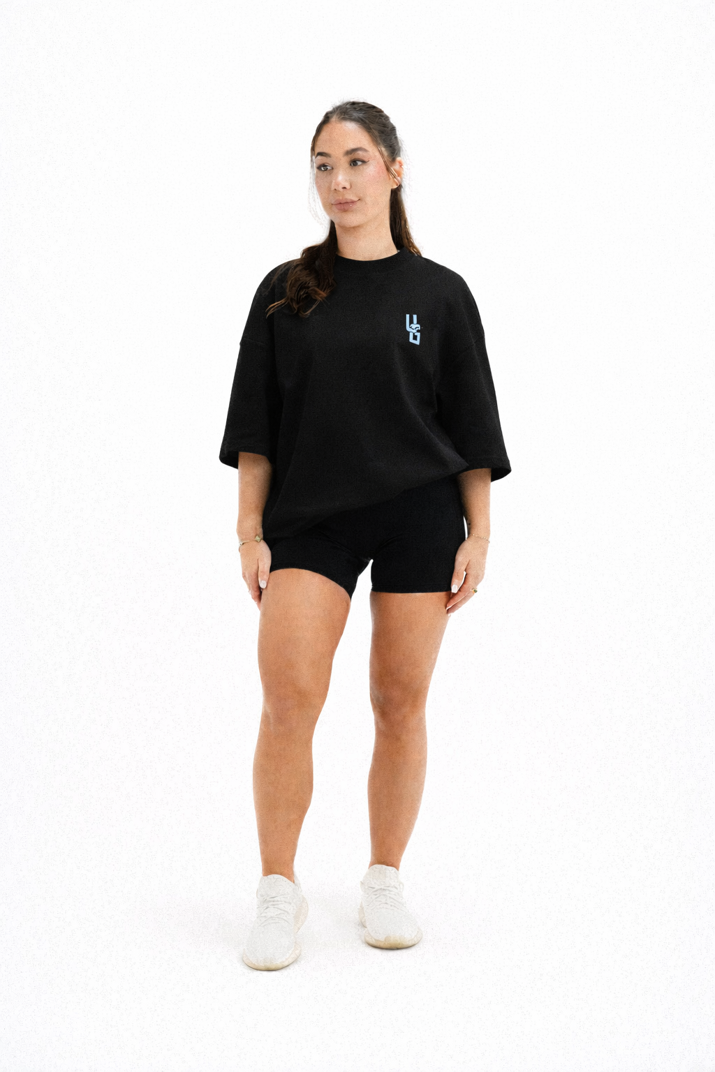 ORIGIN TEE- (BLACK/CLOUD BLUE)