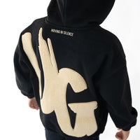 Kids Black/Tan Hoodie "Moving In Silence " Collection