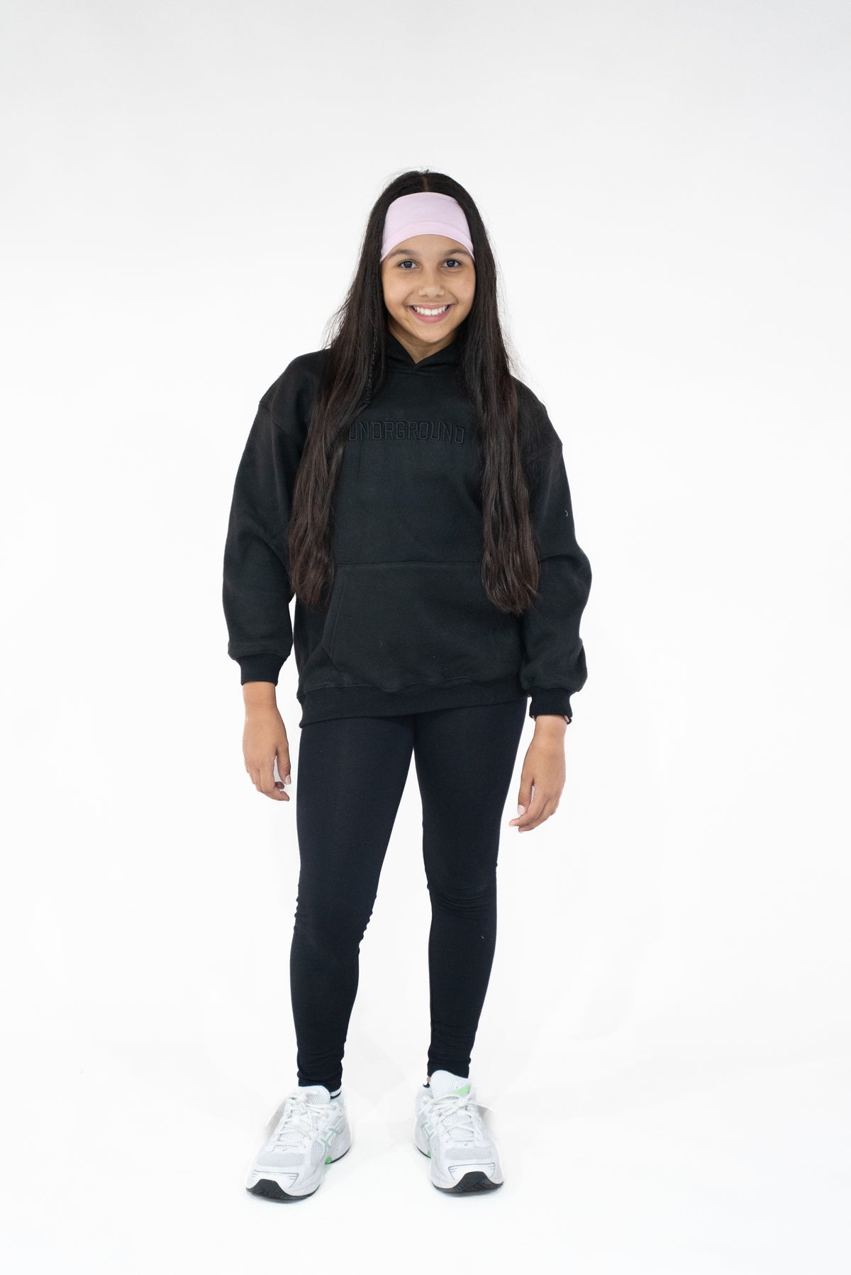 Kids Black " Moving In Silence " Hoodie