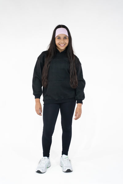 Kids Black " Moving In Silence " Hoodie