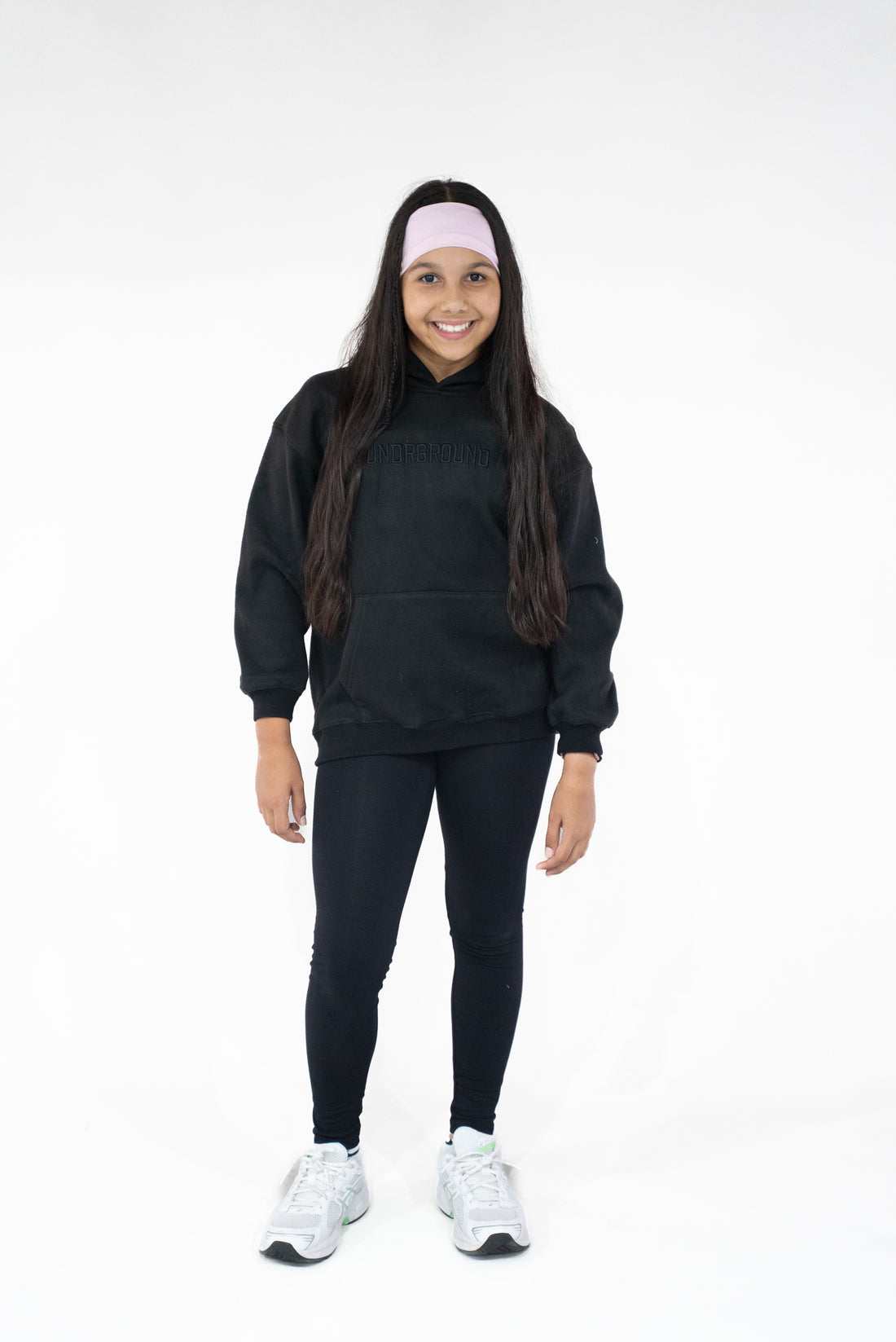 Kids Black " Moving In Silence " Hoodie