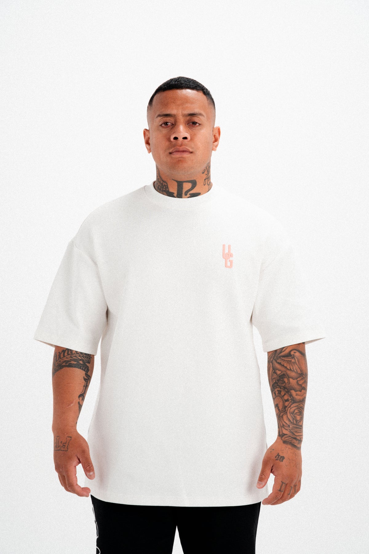 THE ORIGIN TEE (WHITE/ROSE)