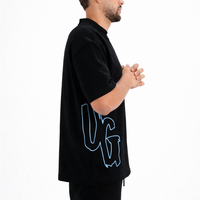 CODE OF SILENCE TEE - BLACK/CLOUD NINE BLUE