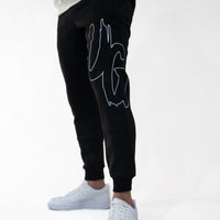 Black/White Trackpants " Moving In Silence " Collection