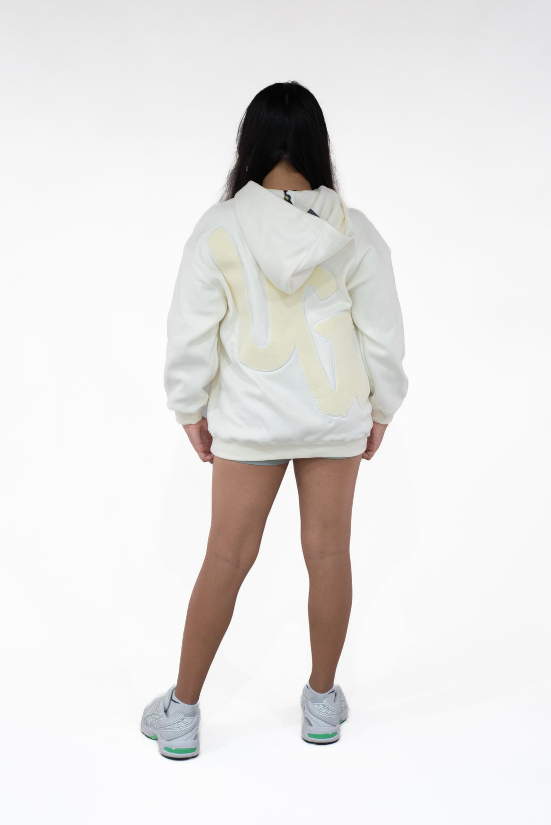 Kids White/Cream " Moving In Silence " Hoodie