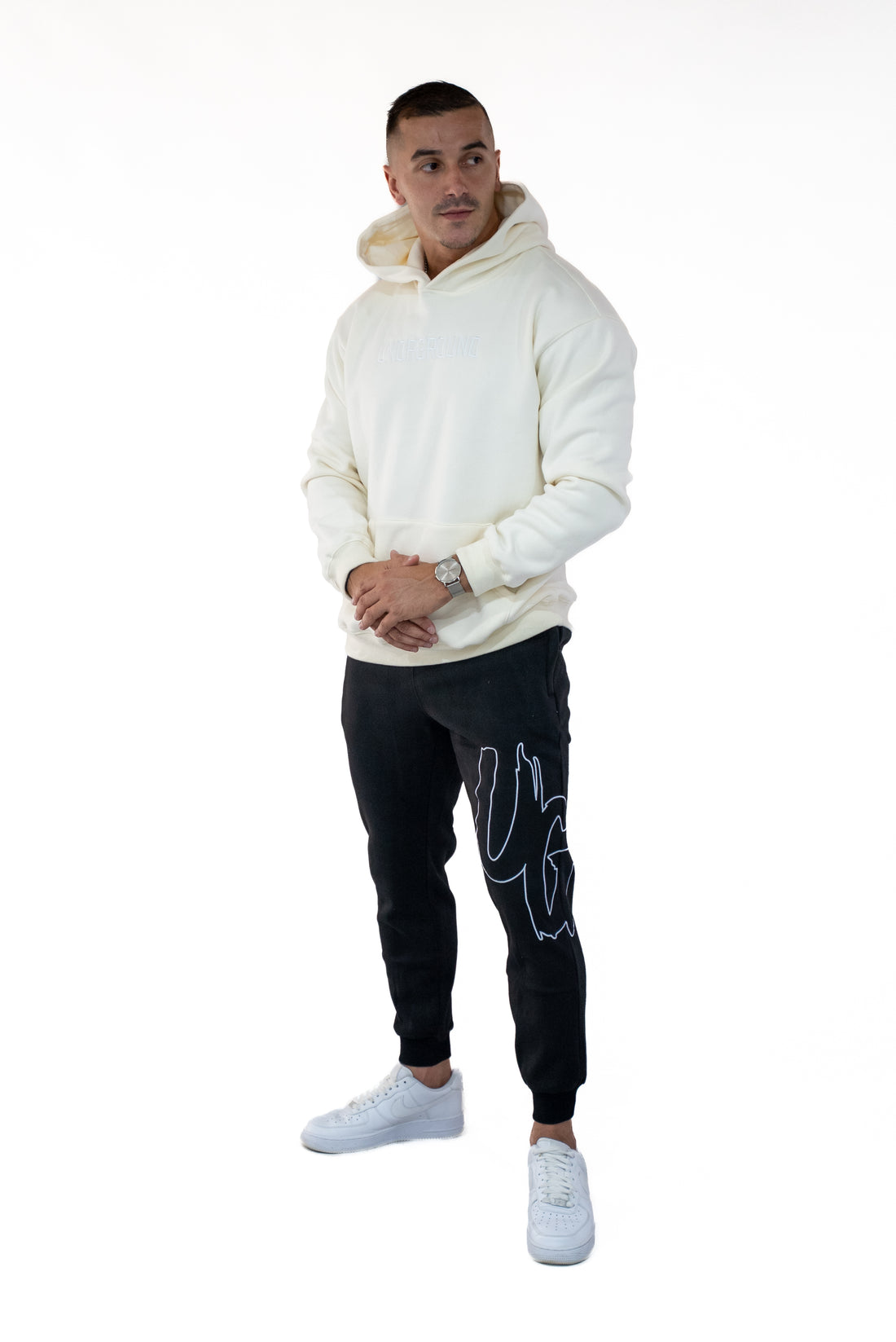 Black/White Trackpants " Moving In Silence " Collection