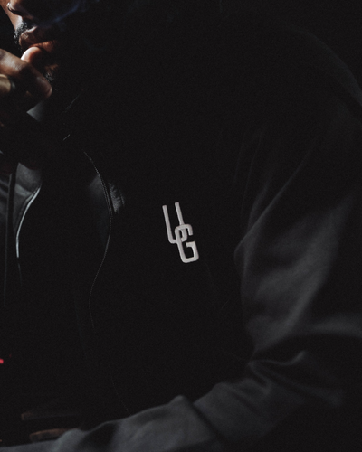 3D Embroidered Zip Up Hoodie