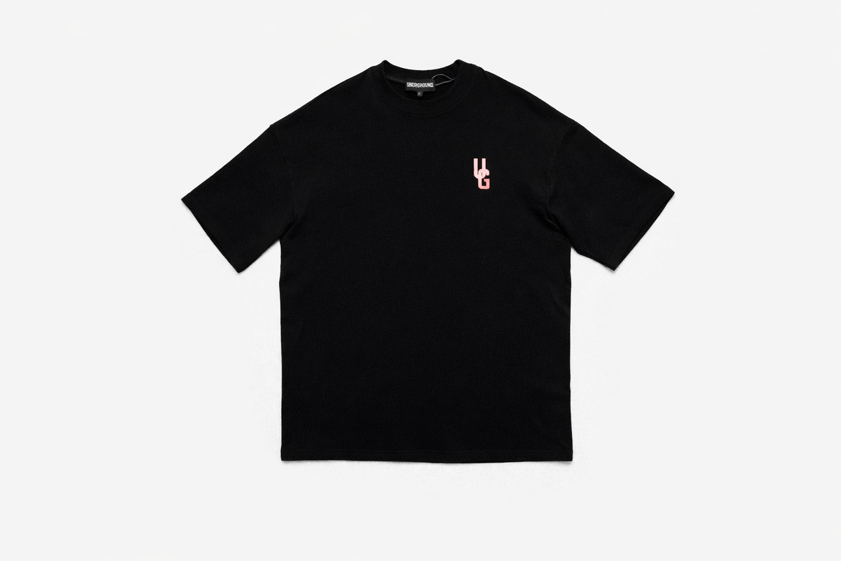 ORIGIN TEE - (BLACK/ROSE)
