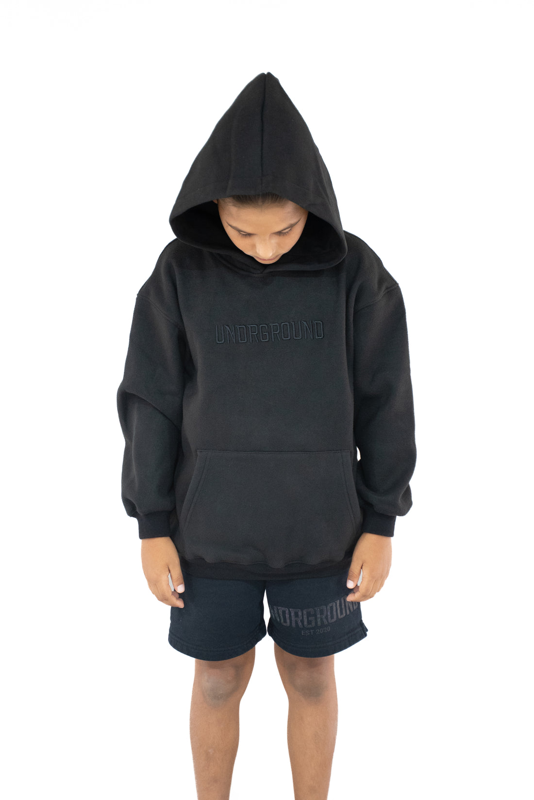 Kids Black " Moving In Silence " Hoodie