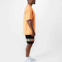 EMPIRE STREET TEE SUMMER ORANGE/WHITE
