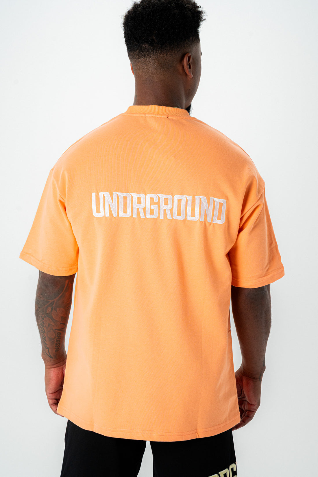 EMPIRE STREET TEE SUMMER ORANGE/WHITE