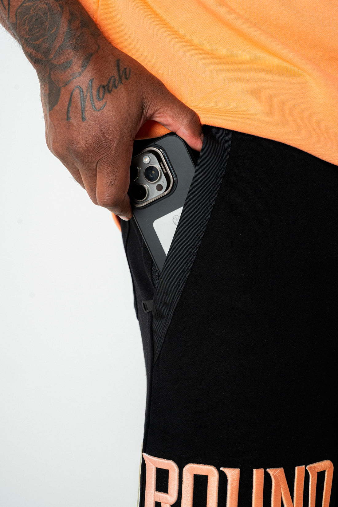 Empire Street Shorts- Black/Ombre