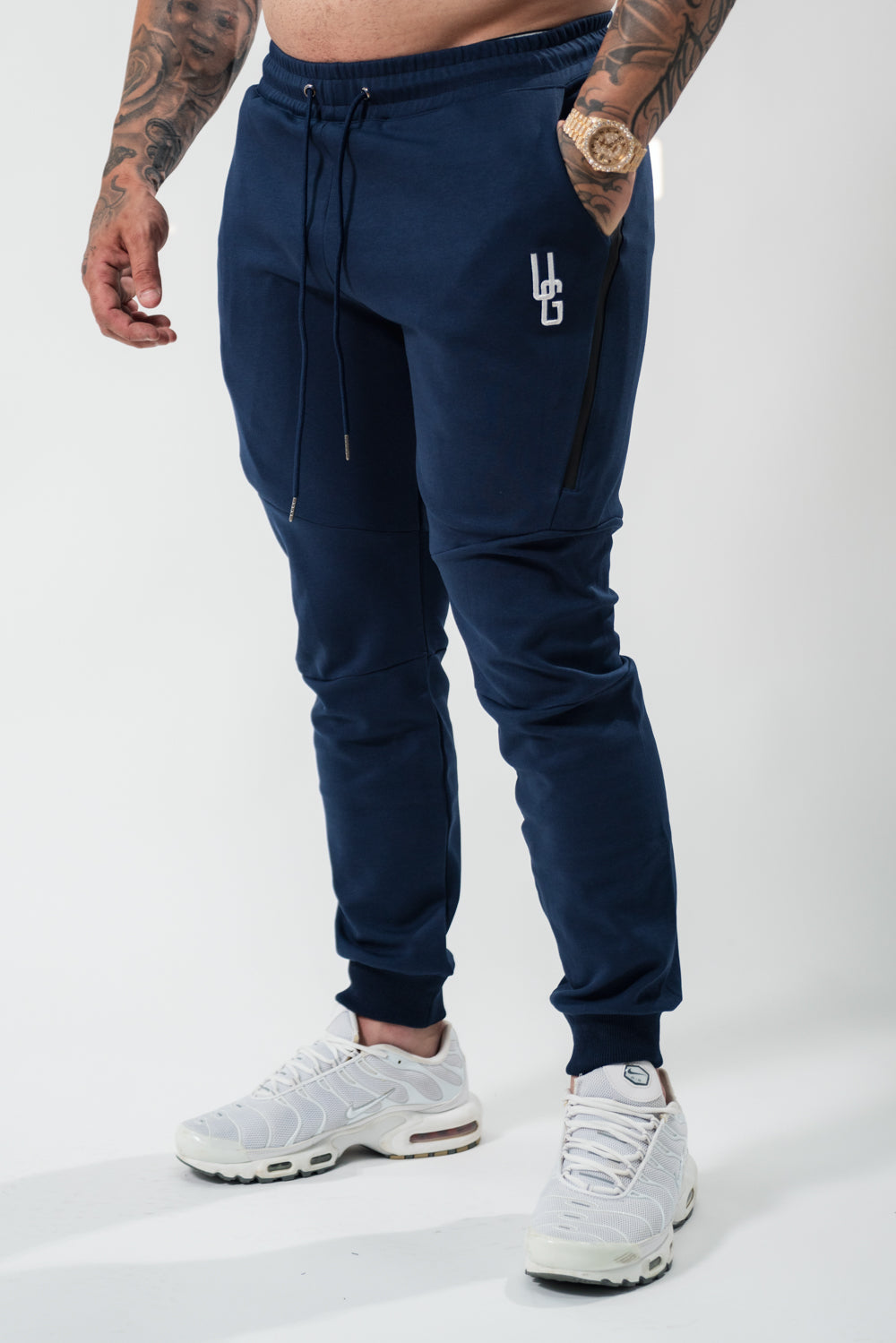 Tapered Trackies x Washed Navy