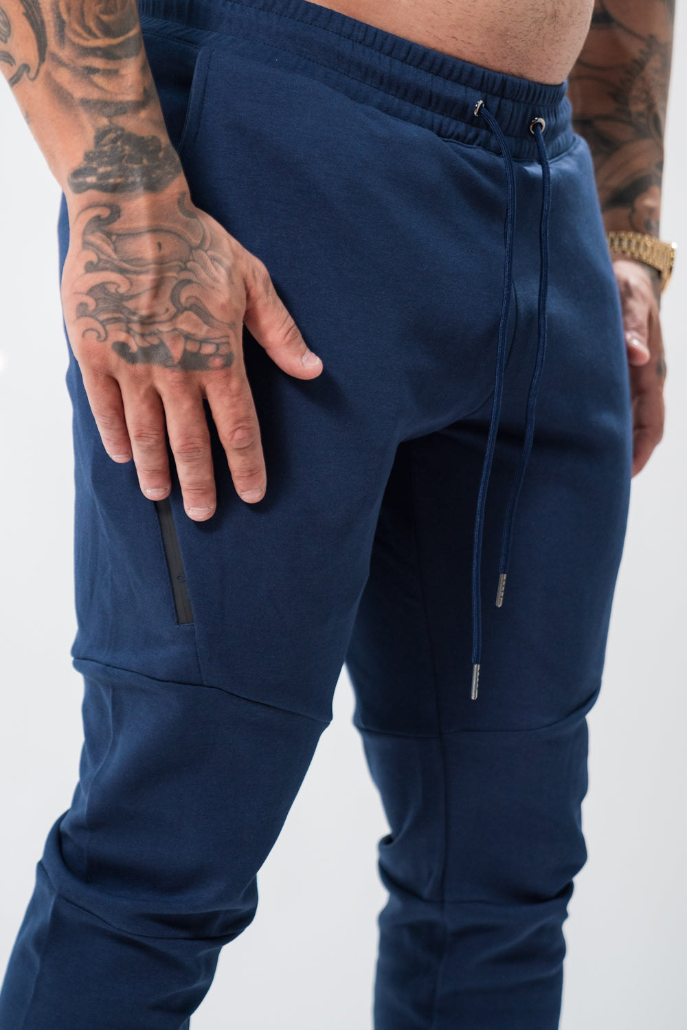 Tapered Trackies x Washed Navy