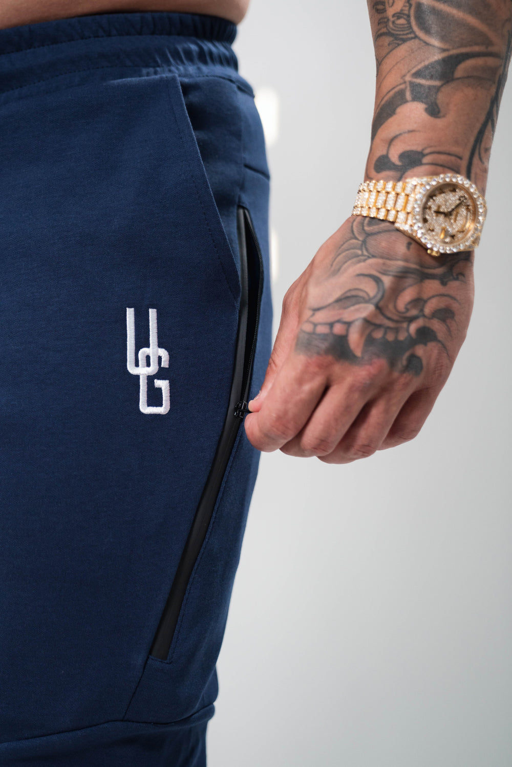 Tapered Trackies x Washed Navy