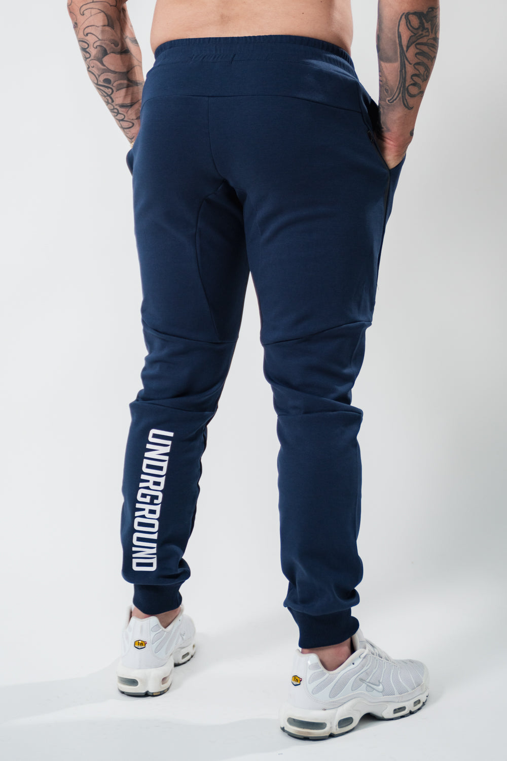 Tapered Trackies x Washed Navy