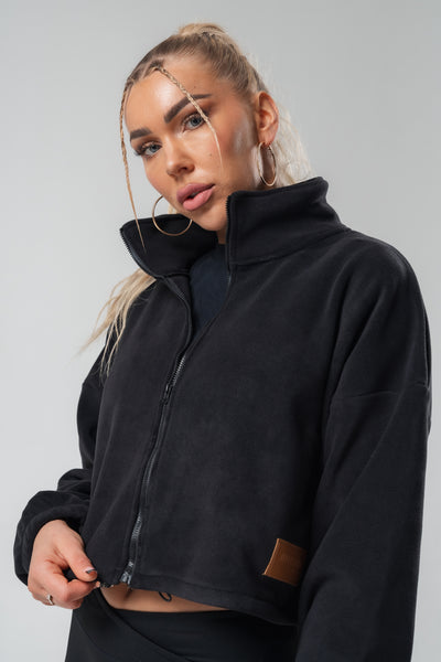 Sherpa Zip Up X Black