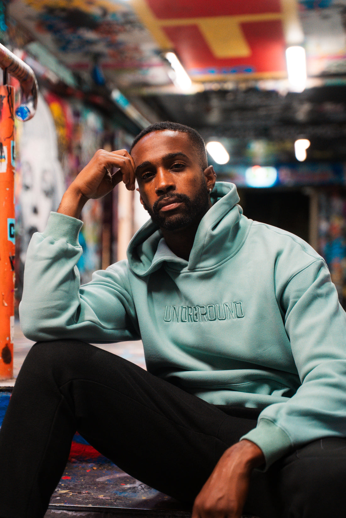 Blue Steel Hoodie " Moving In Silence " Collection