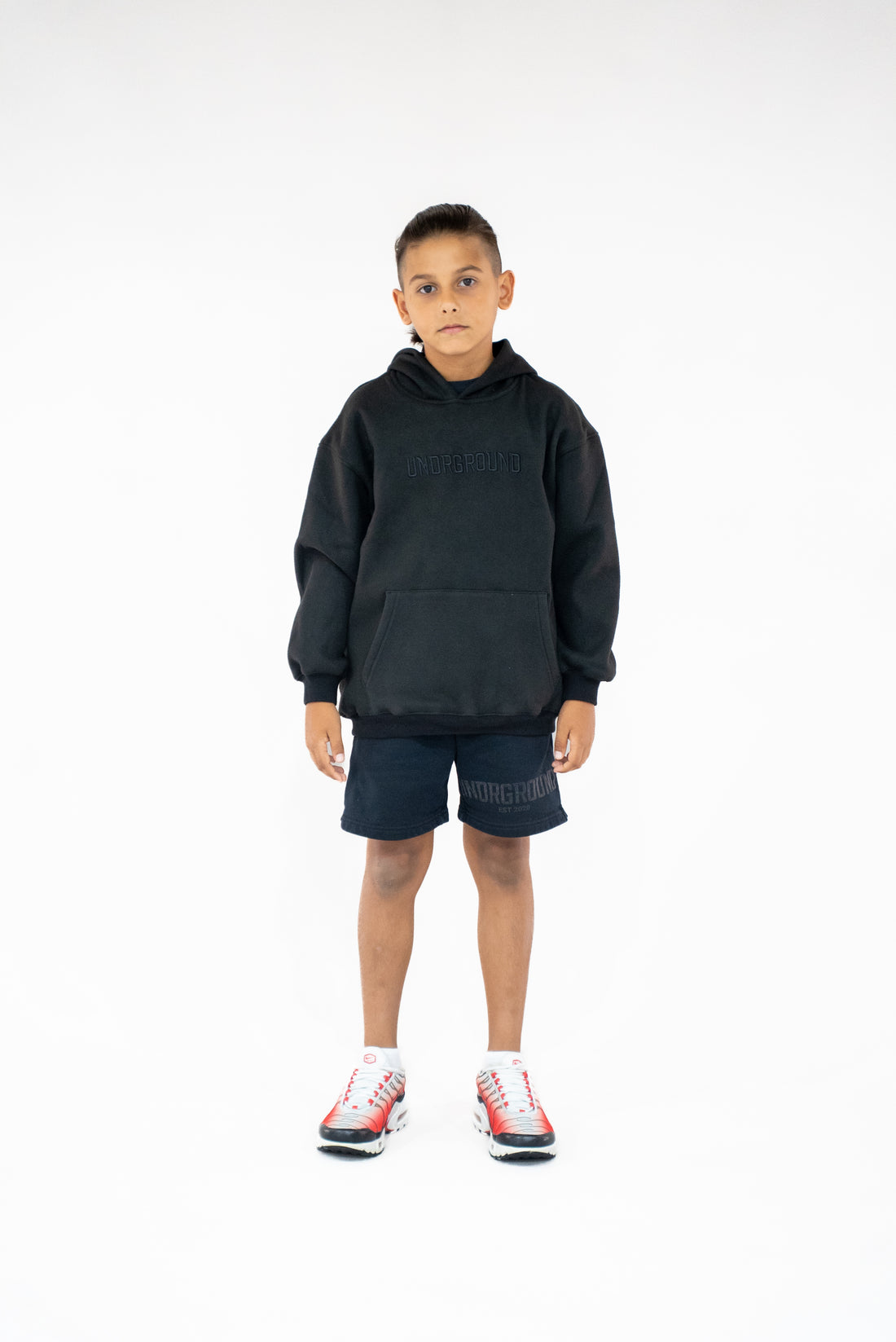 Kids Black " Moving In Silence " Hoodie
