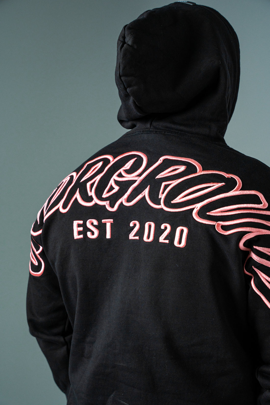 Hype Hoodie Black/Rose