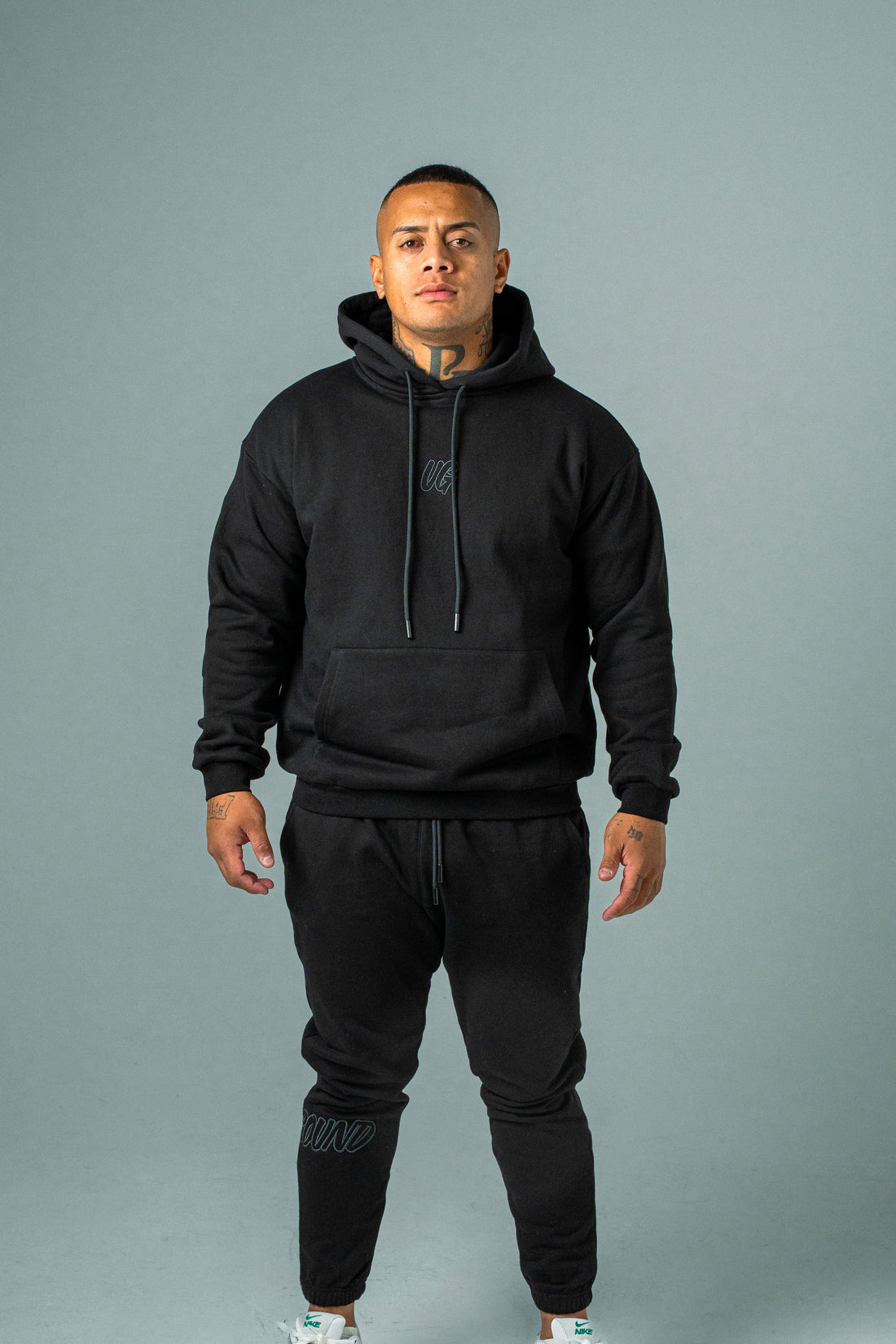 Hype Hoodie Black/Charcoal