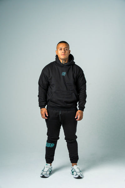 HYPE TRACKPANTS BLACK/TIFFANY