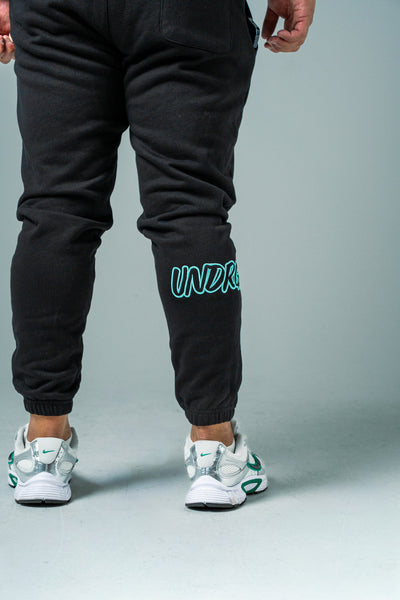 HYPE TRACKPANTS BLACK/TIFFANY