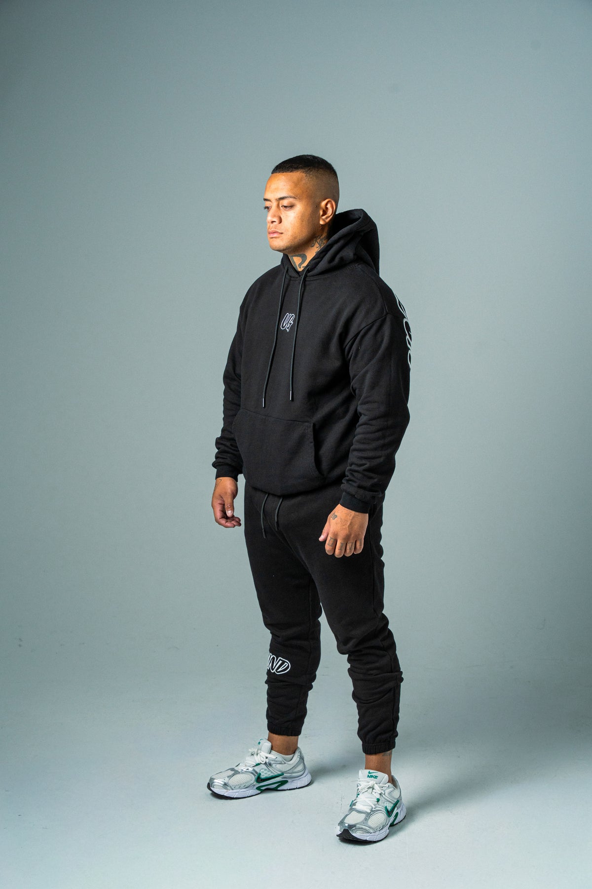 HYPE TRACKPANTS BLACK/SNOW