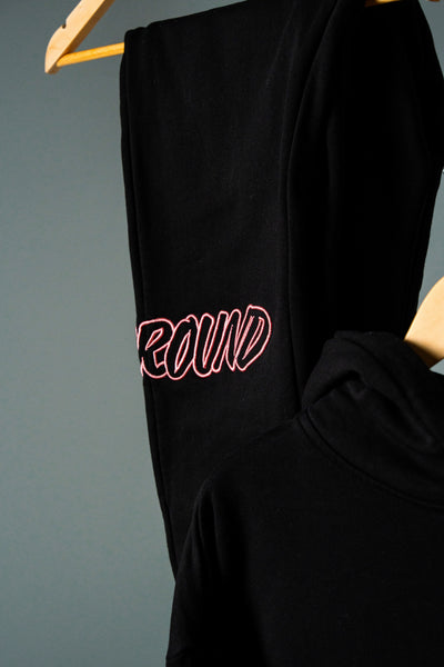 HYPE TRACKPANTS BLACK/ROSE