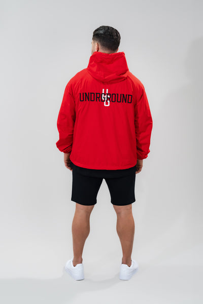 Windbreaker Half Zip x Red