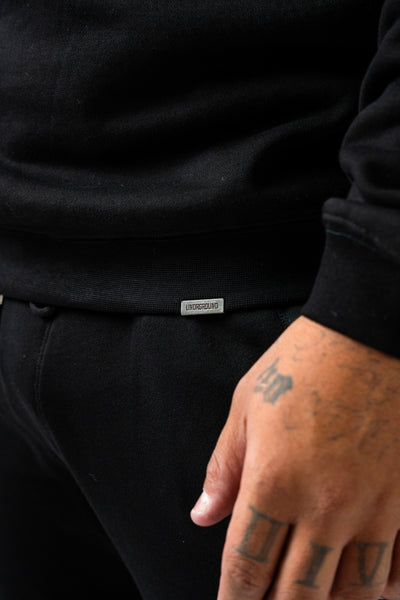 RELAXED FIT CREW (BLACK/CHARCOAL)